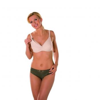 Naturana - Sujetador básico para mujer, color piel
