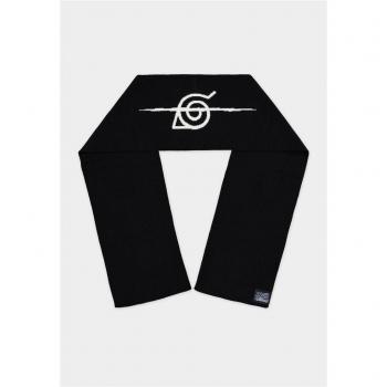 Difuzed Naruto Shippuden Men's Scarf - Black, 95% Polyacrylic, 5% Elastane