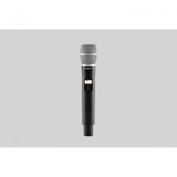 Shure QLXD2 Handheld Wireless Microphone Transmitter with SM86 Cartridge, 470-534 MHz