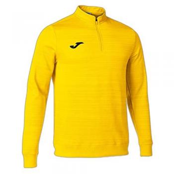 Sudadera hombre Joma Grafity III amarilla con media cremallera