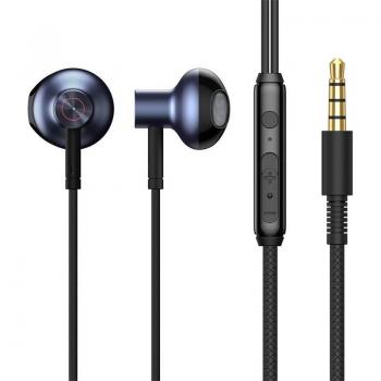 Auriculares con cable Baseus H19 de 3,5 m, intraurales, graves potentes, estéreo, para música y gaming, con micrófono, compatibles con Xiaomi, Samsung y Huawei