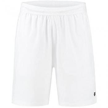 Pantalón corto de tenis y pádel hombre Hypercourt 8 K-Swiss, color blanco, talla M