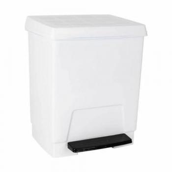 Cubo de Basura con Pedal 23 L Blanco - Fácil de Usar - Gran Capacidad - Diseño Moderno