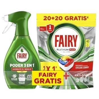 Detergente Lavavajillas Fairy Platinum Plus Limón 80 Cápsulas Todo En Uno