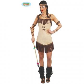 Disfraz de India Miwok Seductora para Adultos - Talla L 42-44