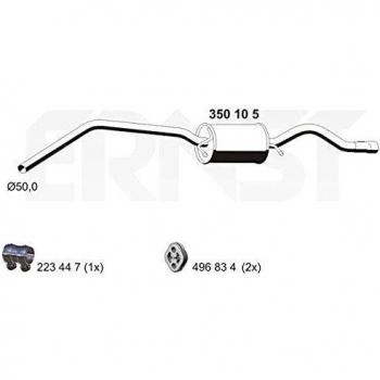 Silenciador trasero ERNST 350105 para MERCEDES-BENZ Clase B, Silencioso de escape 1440 sin embout