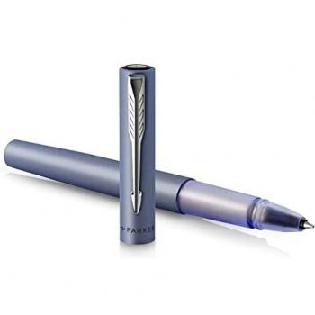 PARKER Equipamiento Escolar marca modelo Vector XL Metallic Silver Blue C.C. Roller Ball F