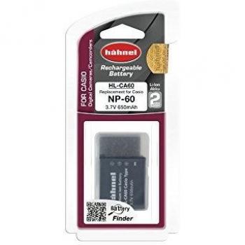 Hähnel HL-CA60 - Batería Li-Ion para Casio NP-60, 3.7V, 650mAh
