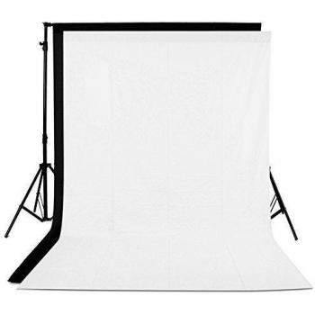 Neewer® 2 Piezas de 10x12 pies/3x3,6M Plegable Telón de fondo Fondo fotográfico de 100% Pura Muselina para Estudio fotográfico, Vídeo y Televisión