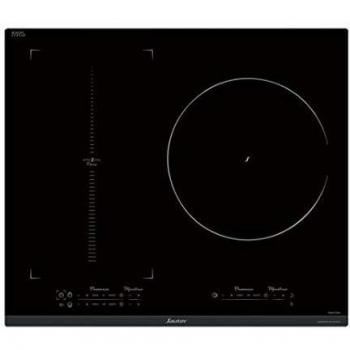 Placa de Inducción Sauter SPI9547B - 60 cm, 3 Fuegos, 7400W, Negra