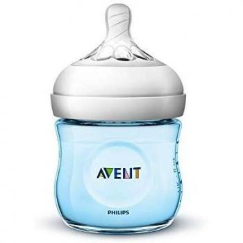 Biberón Avent Natural 125 ml para recién nacidos azul