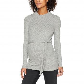Mamalicious Mlnevada L/s Jersey Top, Camiseta de manga larga premamá para Mujer, Gris