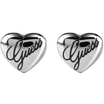 Guess Pendientes de botón Mujer chapado en plata - UBE28066