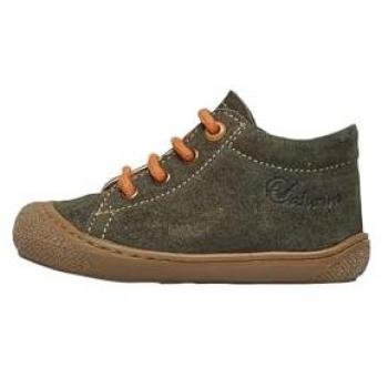 Naturino Zapatillas Primeros Pasos de Ante para Niño, Color Verde Oscuro, Talla 19