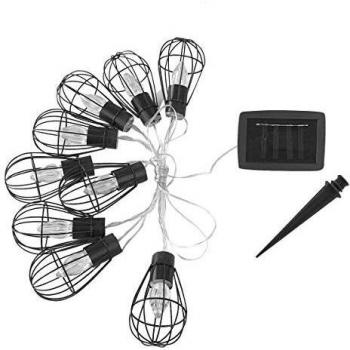 Guirnalda Solar de Jaula Keny con 10 Bombillas Decorativas - 3.90M