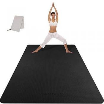 CAMBIVO Esterilla Deporte Grande, Esterilla Yoga 122cm Ancho, Colchoneta Gimnasia, Esterilla Fitness, Yoga Mat para Ejercicio en Casa, Gimnasio, Pilates, Gym
