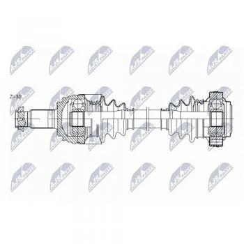 Árbol de transmisión NTY NPW-BM-174 Semiasse Antriebswelle