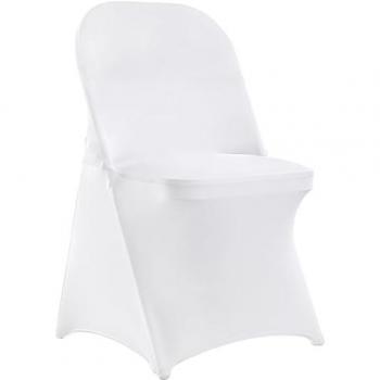 Mophorn VEVOR 30-Pack White Stretch Spandex Chair Covers - Universal Removable Washable Slipcovers for Folding Chairs