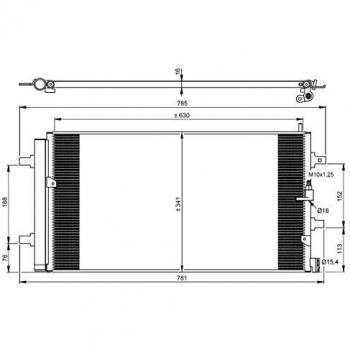 Condensador de Aire Acondicionado EASY FIT NRF 350069