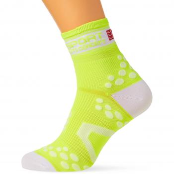 Compressport Run Fluo - Calcetín de running unisex, color amarillo, talla 5
