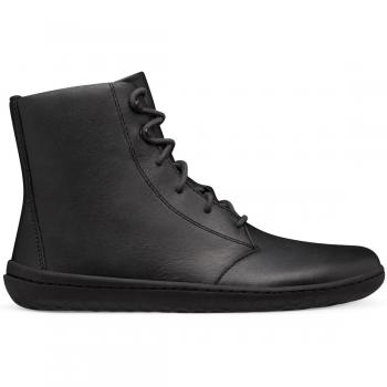 Vivobarefoot Gobi HI IV Women's Leather Desert Boots - Obsidian Color