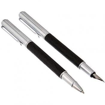 BELIUS BB180 - Set con bolígrafo y pluma, color negro
