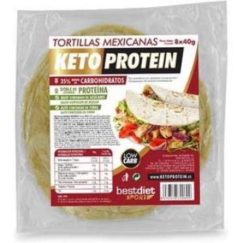 Deliciosas Tortillas Keto con Proteína Mexicana - Paquete de 8 unidades