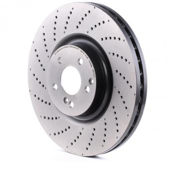Disco de Freno Brembo Barnizado Para Eje Delantero 09B76951, ventilado, altamente carbonizado, 1 pieza