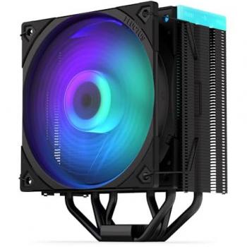 Endorfy Fera 5 ARGB Negro, Enfriador de CPU 120 mm con Ventilador PWM, Compatible con AM4 y LGA1700