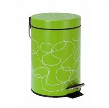 Wenko - Cubo Pedal 3L. Circles Verde 18683