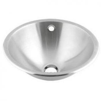Lavabo Encastre Inoxidable Mate Semiesférico 265 mm Mediclinics SNR027CS