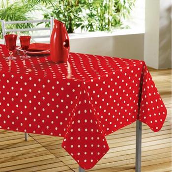 Décorline  - 1710397, Mantel Pvc Rectangular , 140 X 240 Cm , Lollypop , Decorline Estampado , Rojo/Blanco
