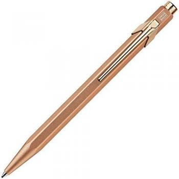 Caran Dache Ballpoint Pen, Brut Rose, with Goliath Blue Medium Cartridge, 849.997