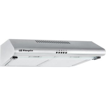 Campana Extractora Standard Inox Orbegozo, 2 Motores 80W, 3 Niveles de Potencia, Ancho 60 cm