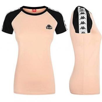 Kappa Apan Auth Camiseta, Mujer, Rosa/Negro, L