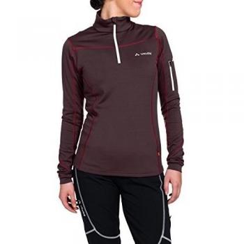 VAUDE BOE Halfzip - Jersey para mujer, otoño/invierno, mujer, color morado grisáceo