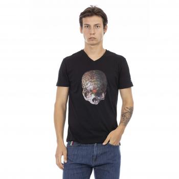 Trussardi Action Black Cotton T-Shirt - 3XL