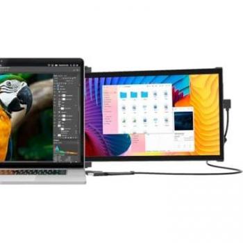 Mobile Pixels DUEX Plus 13.3 inch Full HD LCD Monitor with USB Hub, Grey