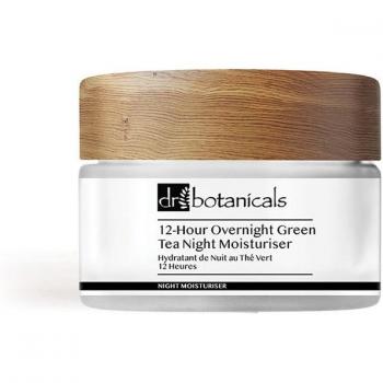 Dr. Botanicals 12-Hour Overnight Green Tea Night Moisturizer - Deep Hydration & Antioxidant Boost