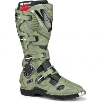 Botas de motocross Sidi Crossfire 3 - Color Ejército Negro y Verde, Talla 44