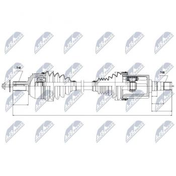 Árbol de transmisión NTY NPW-VV-022 - Alta resistencia y durabilidad