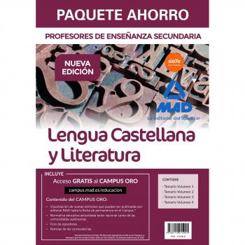 Paquete Ahorro Lengua Castellana y Literatura Cuerpo de Profesores de Enseñanza Secundaria
