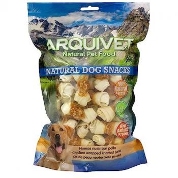 Arquivet Snack Natural Para Perros Huesos Nudo De Pollo 1 Kg - Snacks Naturales, Huesos nudo con pollo, 100% natural, sin aditivos ni conservantes, ideal para la salud dental de los