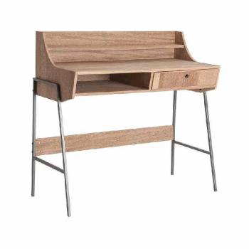 Escritorio de Madera de Abeto Natural y Marrón 103x48x97cm Vonitsa