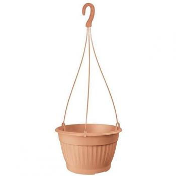 Macetero Colgante TERRA 6L - Terracota con Diseño Decorativo y Ahorro de Espacio