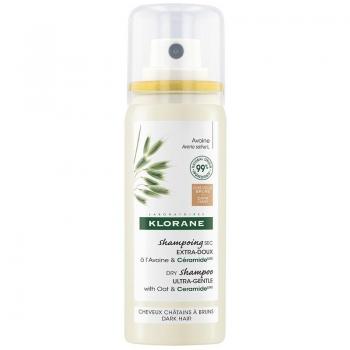 Klorane Extra Gentle Tinted Dry Shampoo with Oat and Ceramide for Dark Hair 50ml
