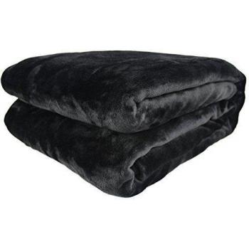 Auralum® Negro 150 X 210CM Manta Polar de Sofa Cama