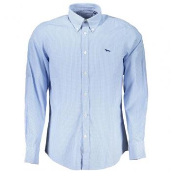 Harmont & Blaine Elegant Light Blue Long Sleeve Cotton Shirt - XXL