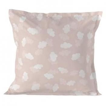 Funda de Almohada Clouds Rosa 80x80 cm 100% Algodón Calidad 150