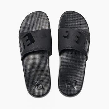 Reef One Slide, Chanclas Hombre, Negro (All Black ALB), 43 EU